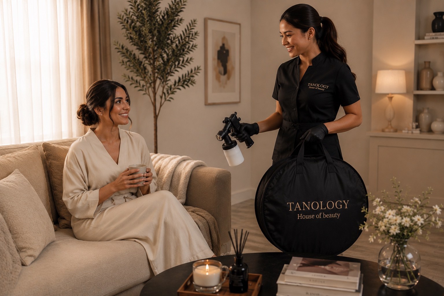 جمالك يصل إليكِ — تجربة Tanology للجمال المنزلي
